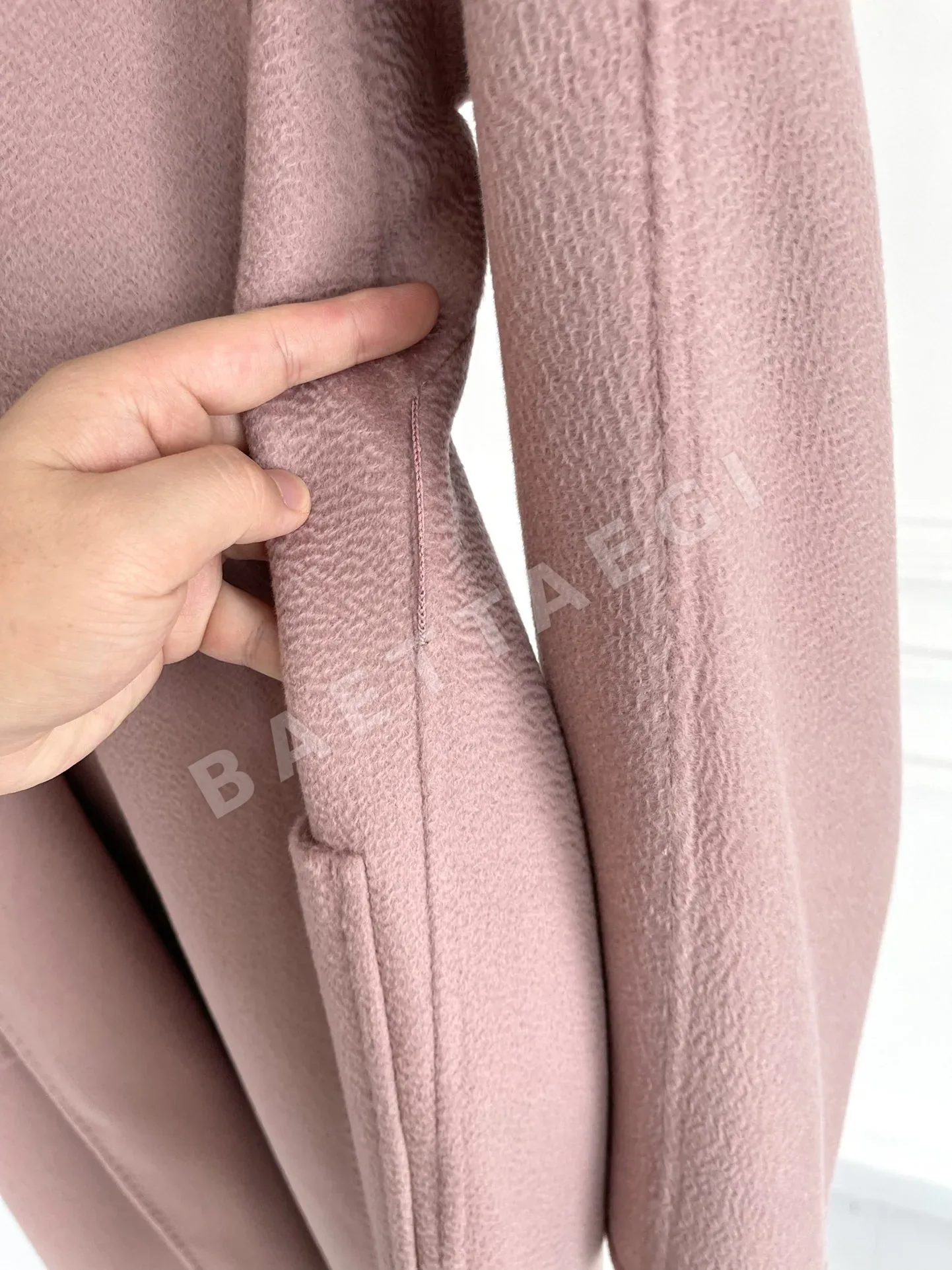 막스마라 리리아 워터리플 카시미야 코트 상세 이미지 8