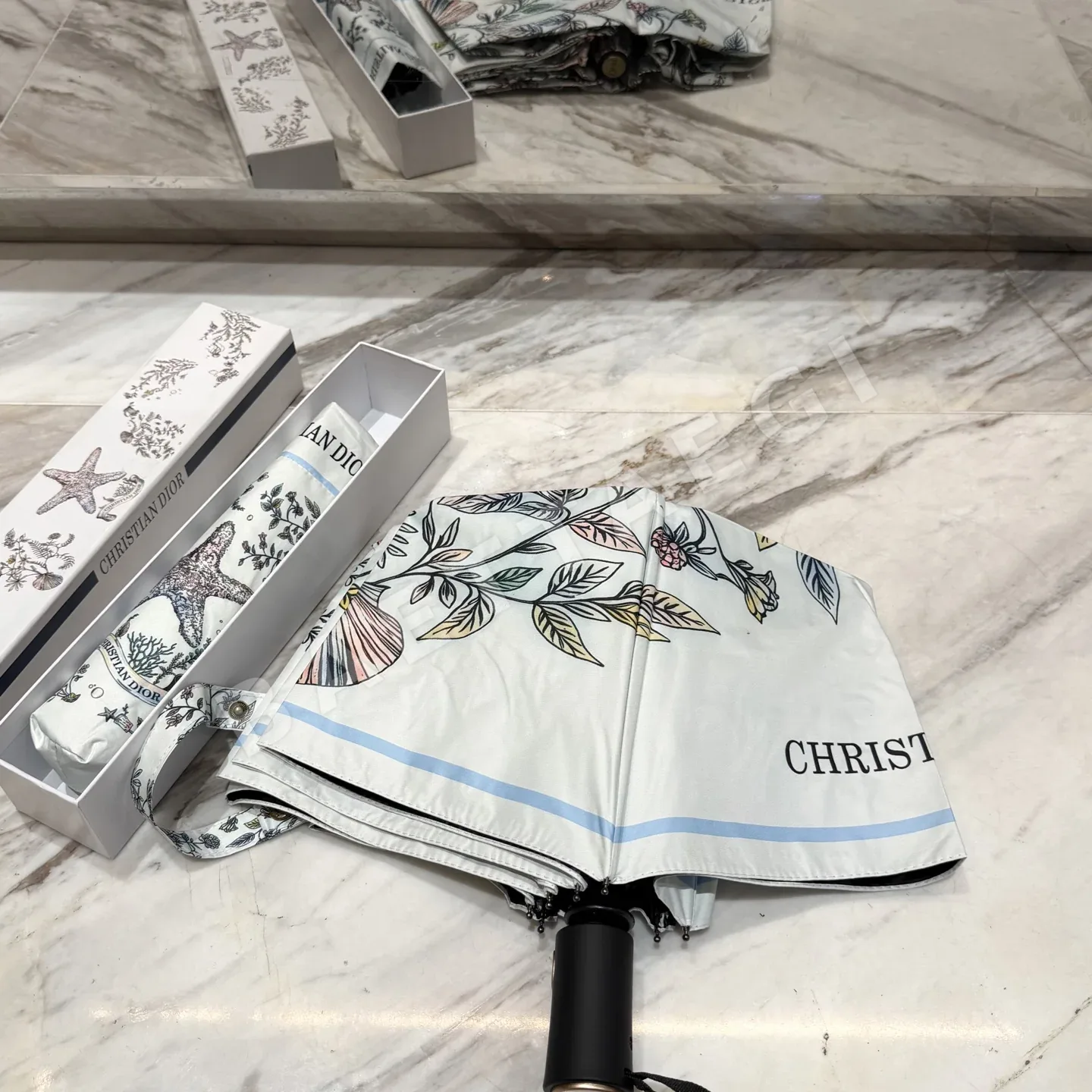 디올 3단 접이식 양산 우산 상세 이미지 3