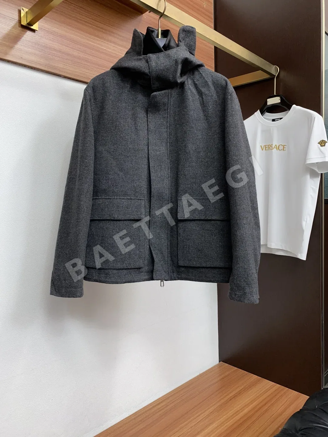 로로피아나 후드 면 자켓 164912