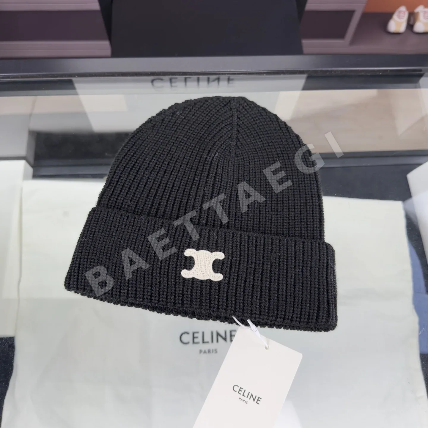 셀린느 울 니트 비니 모자 상세 이미지 9