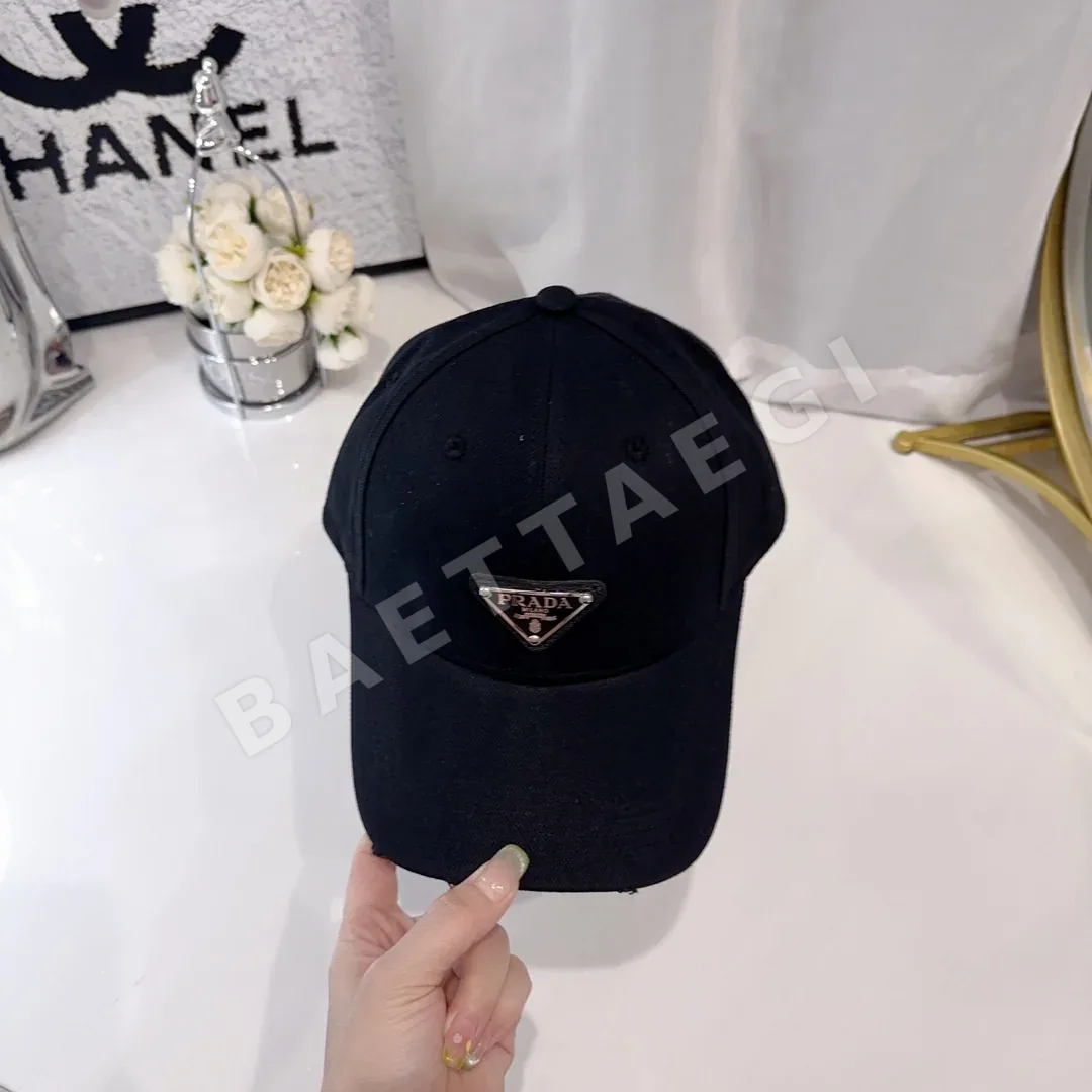 프라다 데미지 가공 코튼 베이스볼 모자 상세 이미지 2