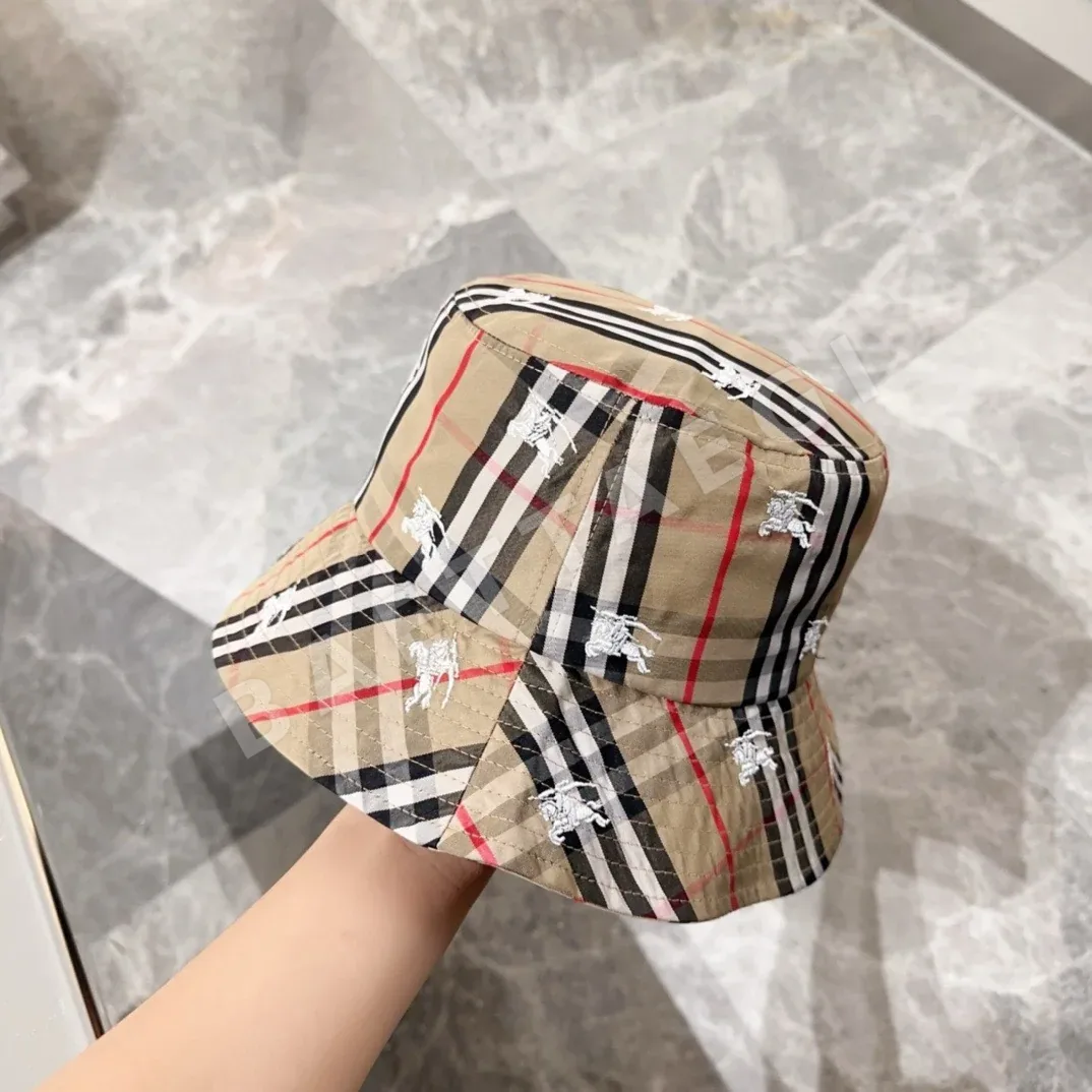 버버리 3D 자수 코튼 어부 모자 상세 이미지 2