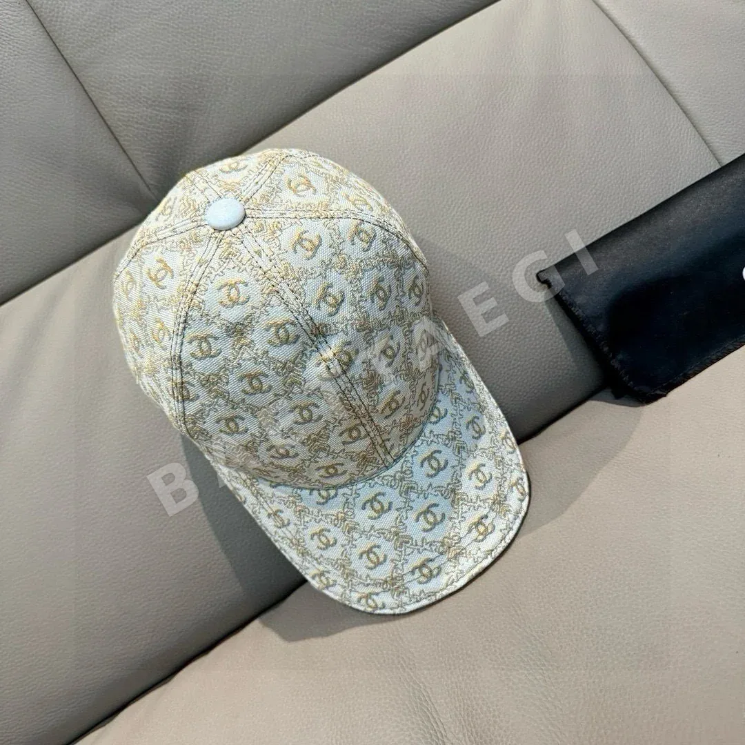 샤넬 더블 C 자카드 캔버스 야구모자 185688