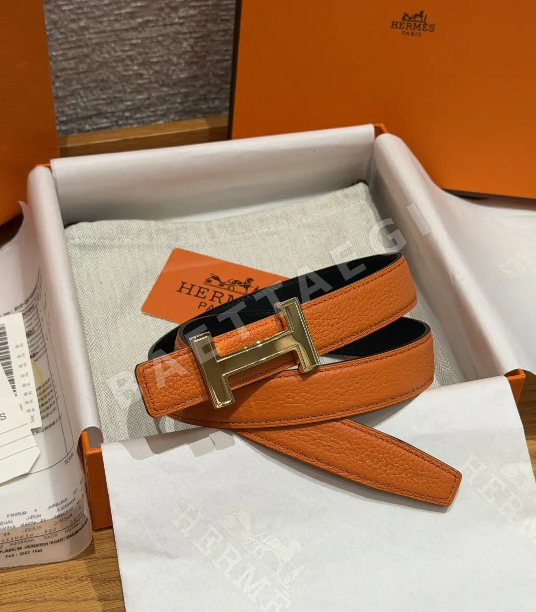 에르메스 H 버클 양면 가죽 여성용 벨트 177554