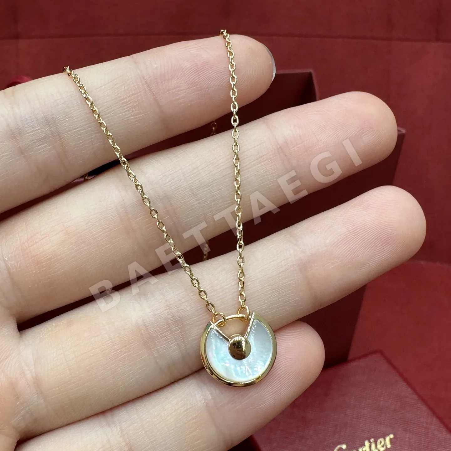 까르띠에 아뮬레 진주 다이아몬드 목걸이 상세 이미지 3