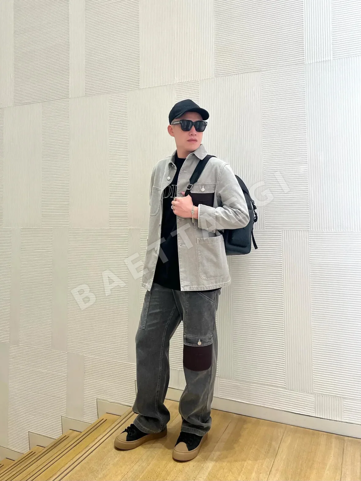 스톤아일랜드 데님 가죽 포켓 긴팔 재킷 상세 이미지 9