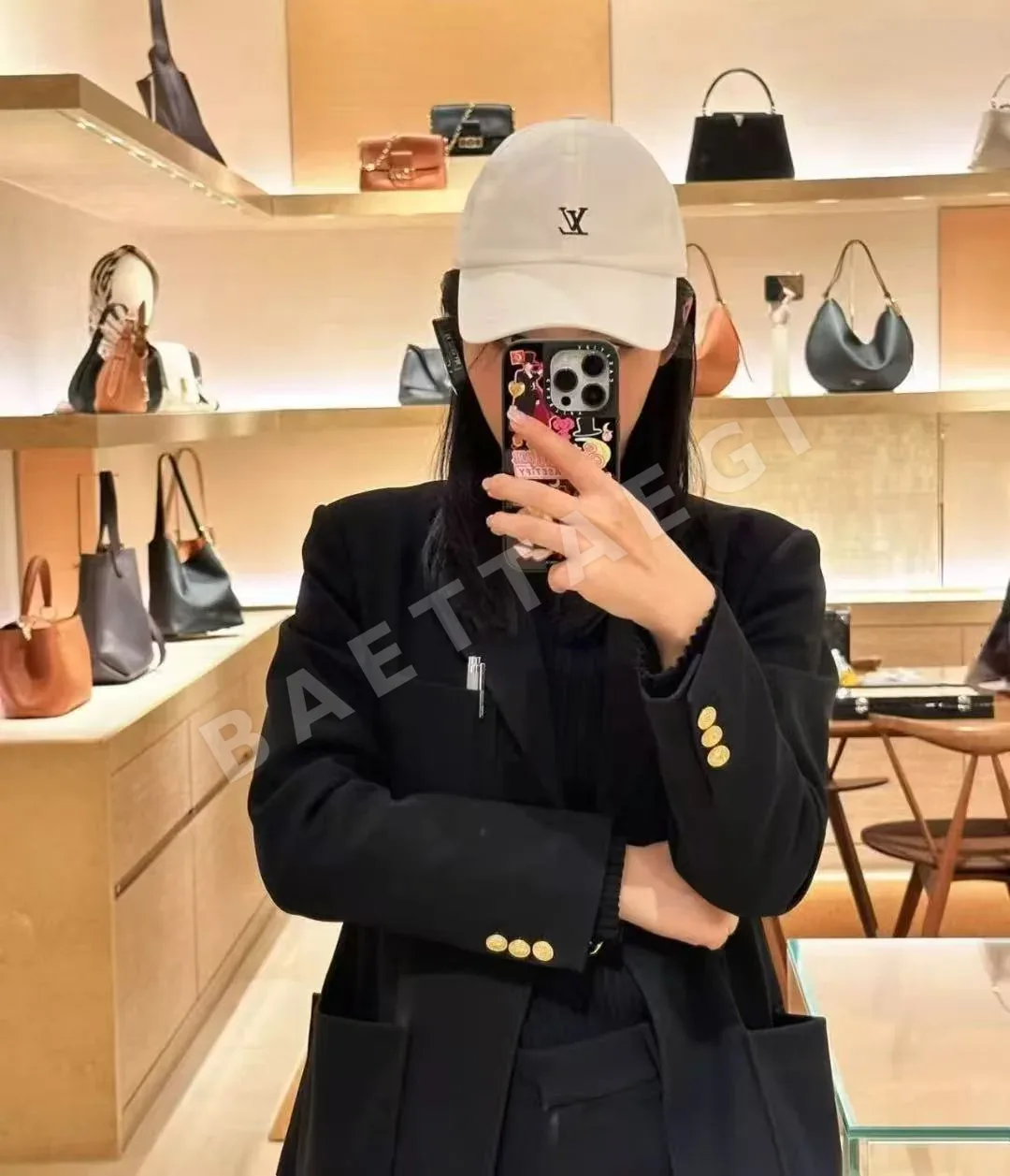 루이비통 자수 베이스볼캡 186308