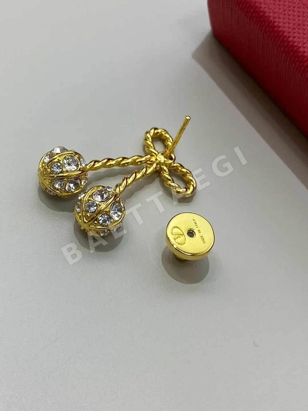 발렌티노 체리 모티브 에나멜 귀걸이 상세 이미지 6