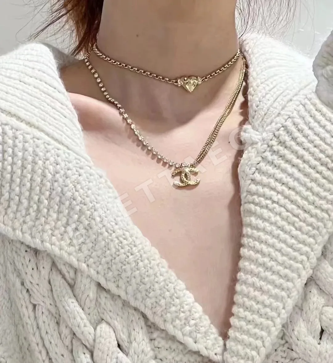 샤넬 더블 C 장식 조절형 목걸이 상세 이미지 3