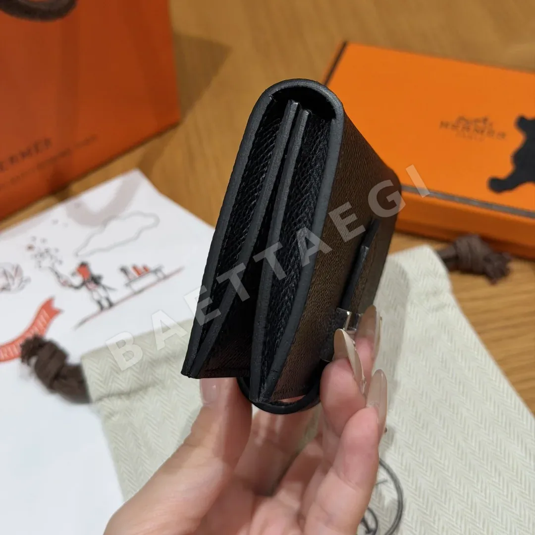 에르메스 베안 카드홀더 미니 앱송 가죽 지갑 상세 이미지 3