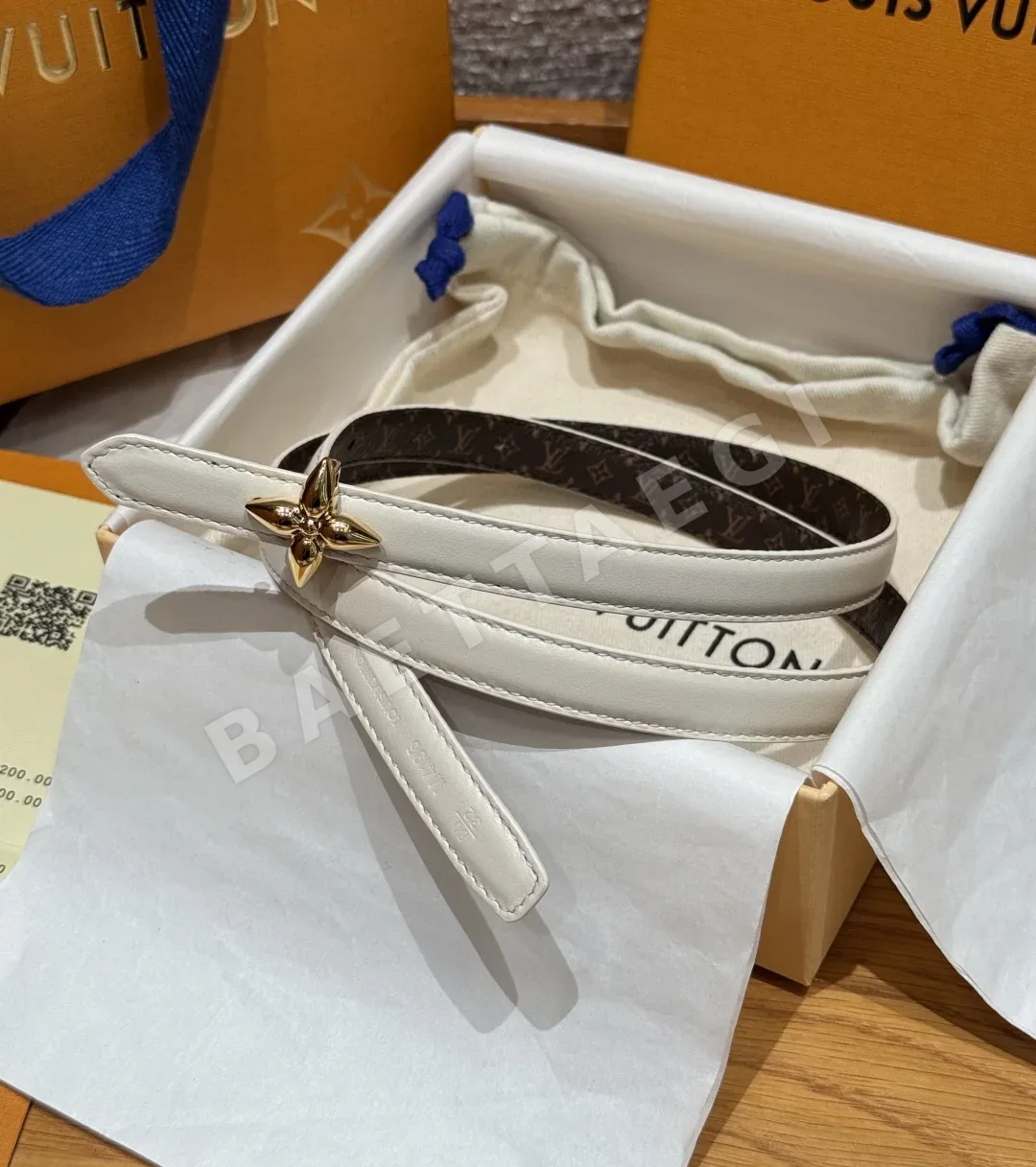 루이비통 미니 플라워그램 15mm 양면 벨트 172900