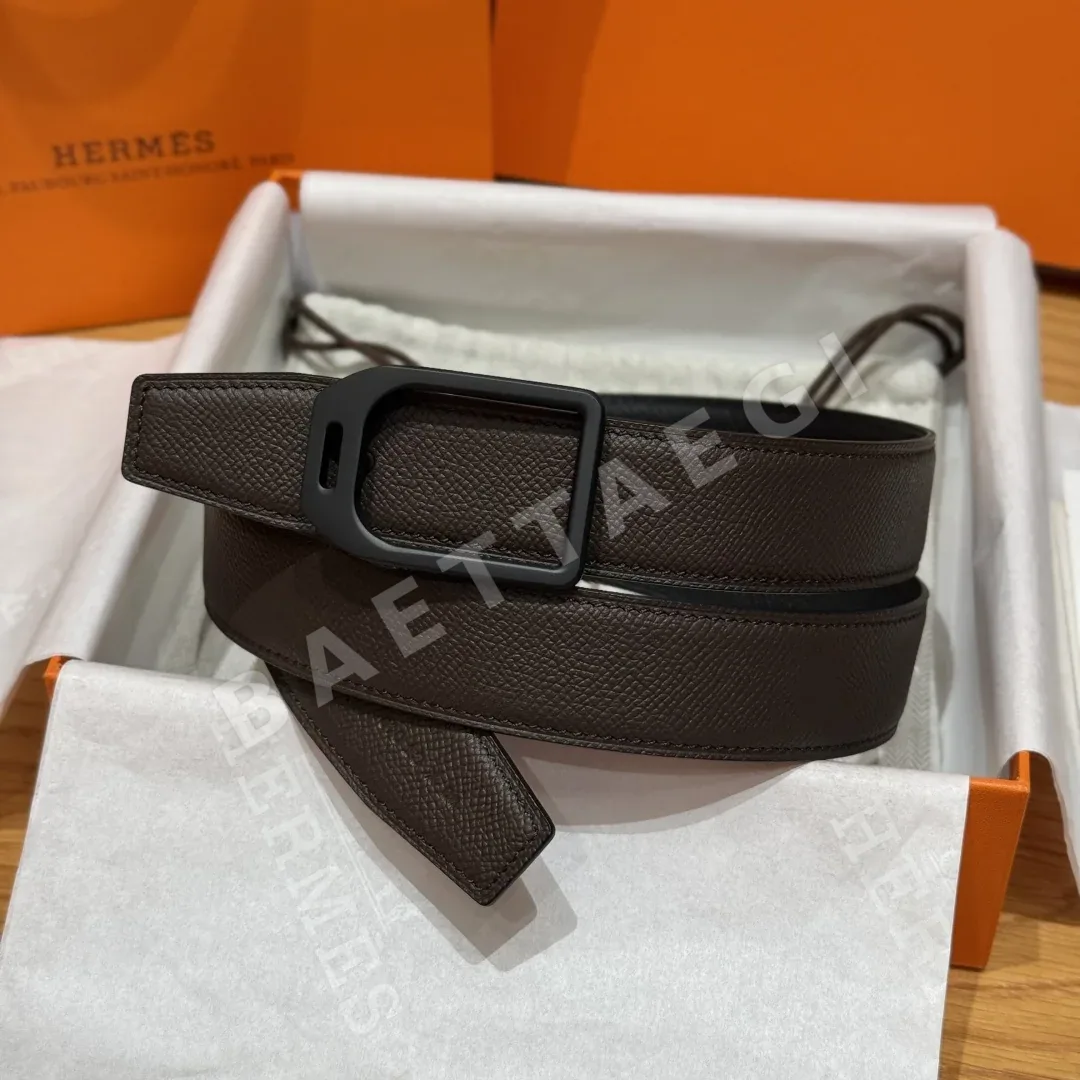에르메스 조키 양면 앱송 가죽 벨트 175335