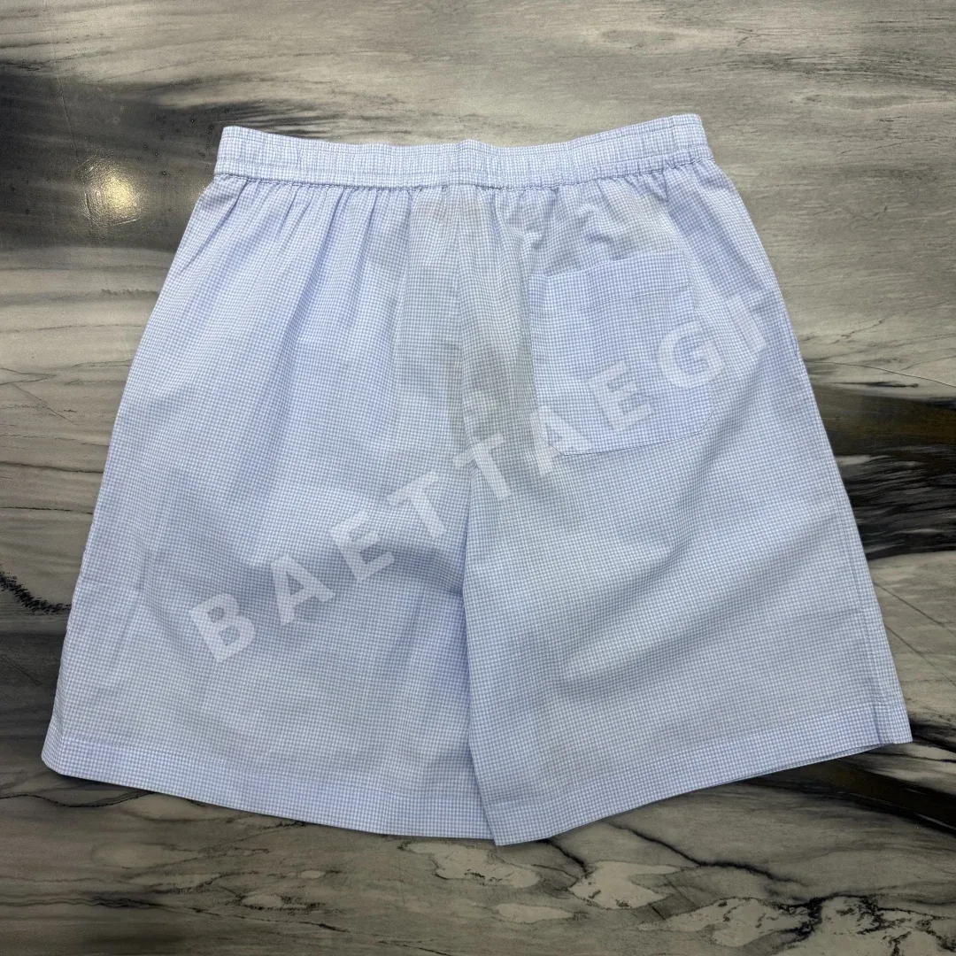 루이비통 체크 자수 레귤러핏 남성 반바지 상세 이미지 6