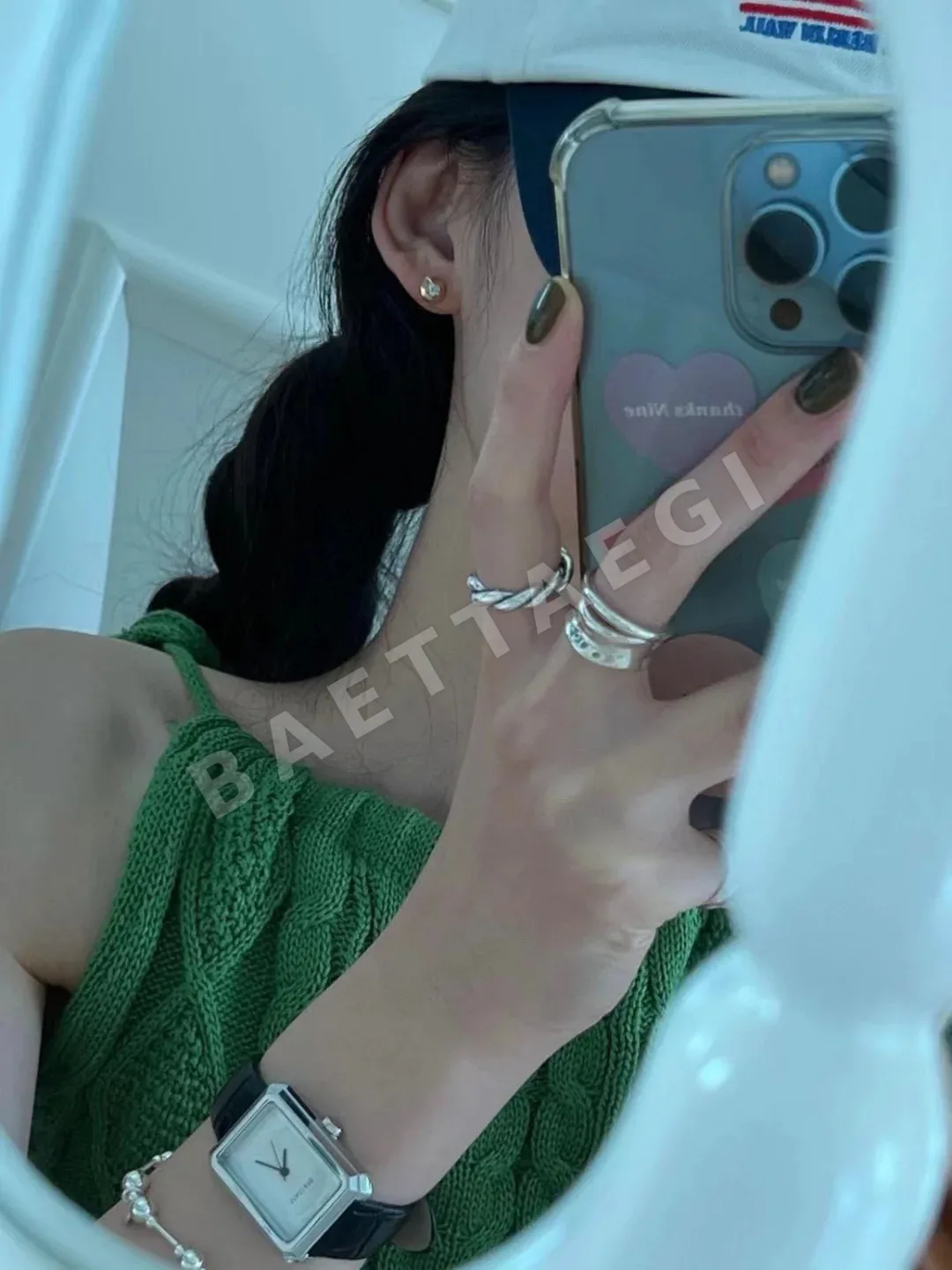셀린느 골드 파티클 귀걸이 상세 이미지 2
