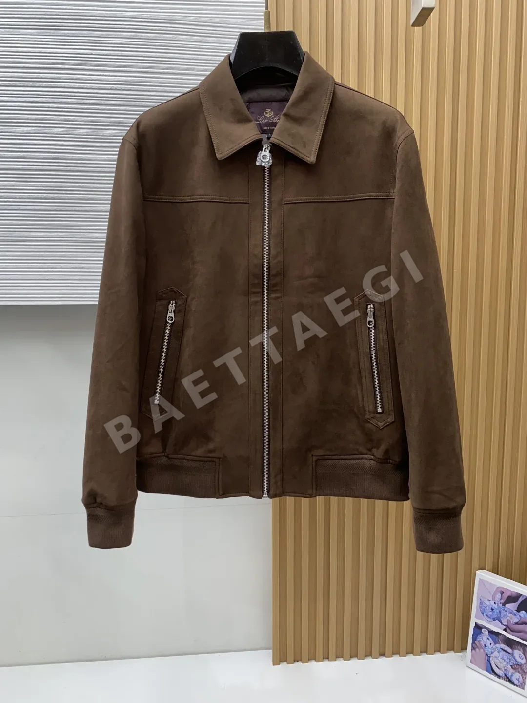 로로피아나 남성 맞춤 스웨이드 비즈니스 자켓 205224