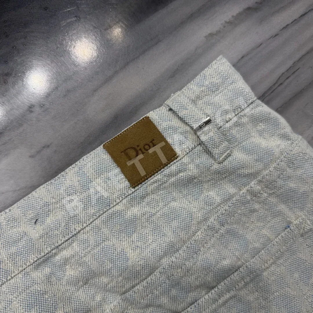 디올 오블리크 와이드 레그 데님 팬츠 상세 이미지 8