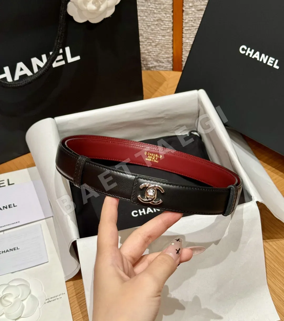 샤넬 레더 25mm 더블 C 버클 벨트 상세 이미지 2
