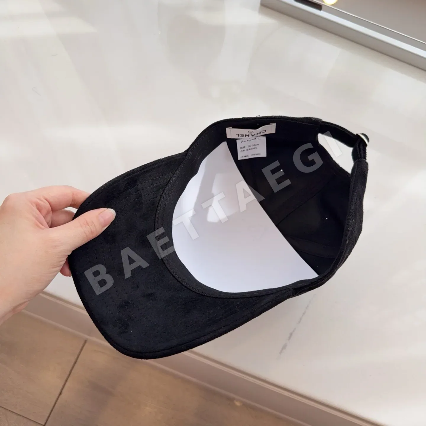샤넬 벨벳 베이스볼 모자 상세 이미지 6