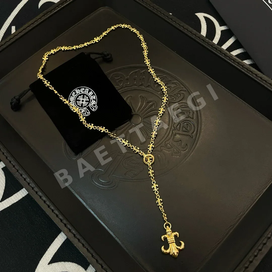 크롬하츠 골드 그린 스카우트 플라워 목걸이 상세 이미지 9