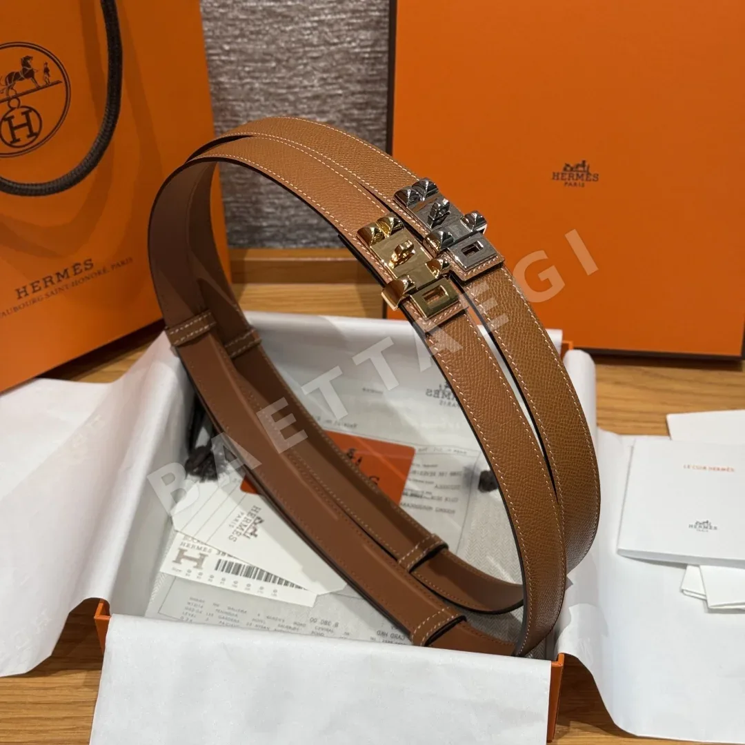 에르메스 조절 가능한 카프스킨 벨트 176117