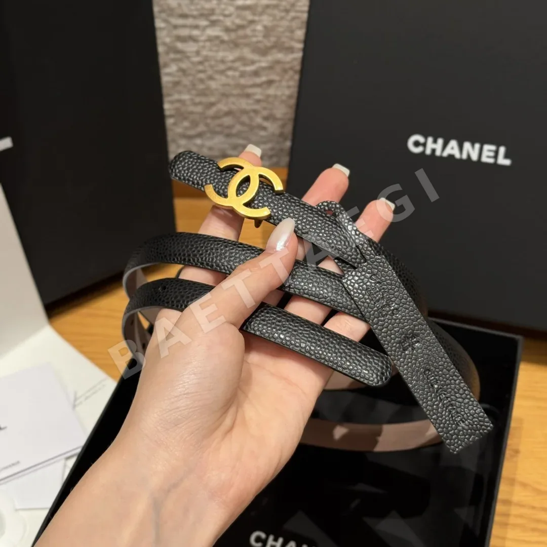 샤넬 슬림 양면 카프스킨 벨트 상세 이미지 3