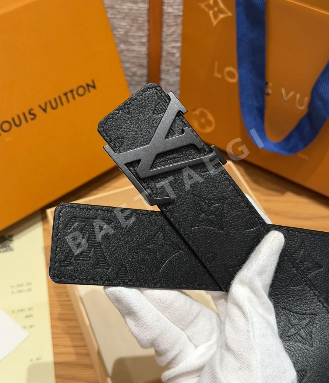 루이비통 이니셜섀도우 40mm 소가죽 벨트 상세 이미지 9