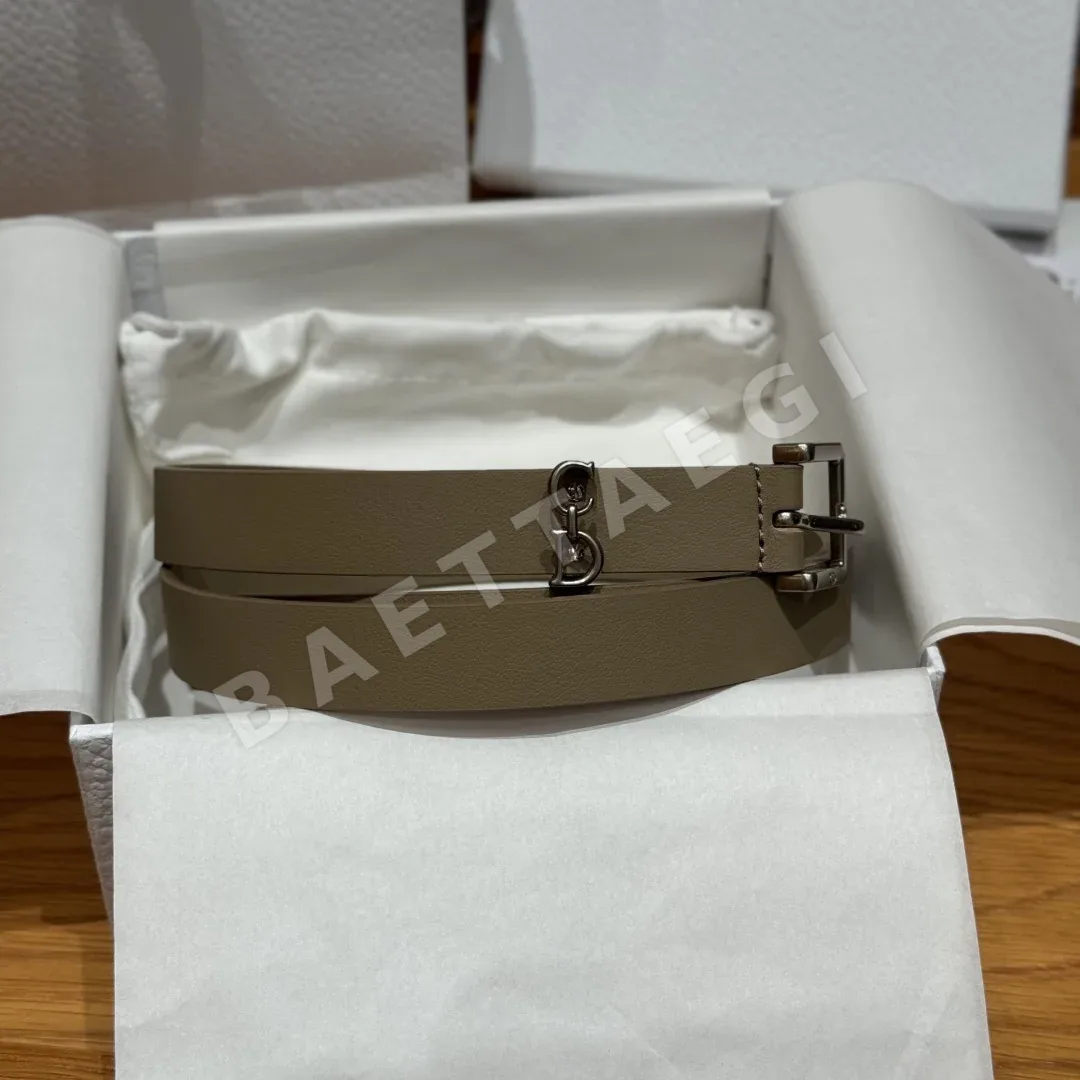 디올 새들 루프 CD 버클 소가죽 벨트 171760