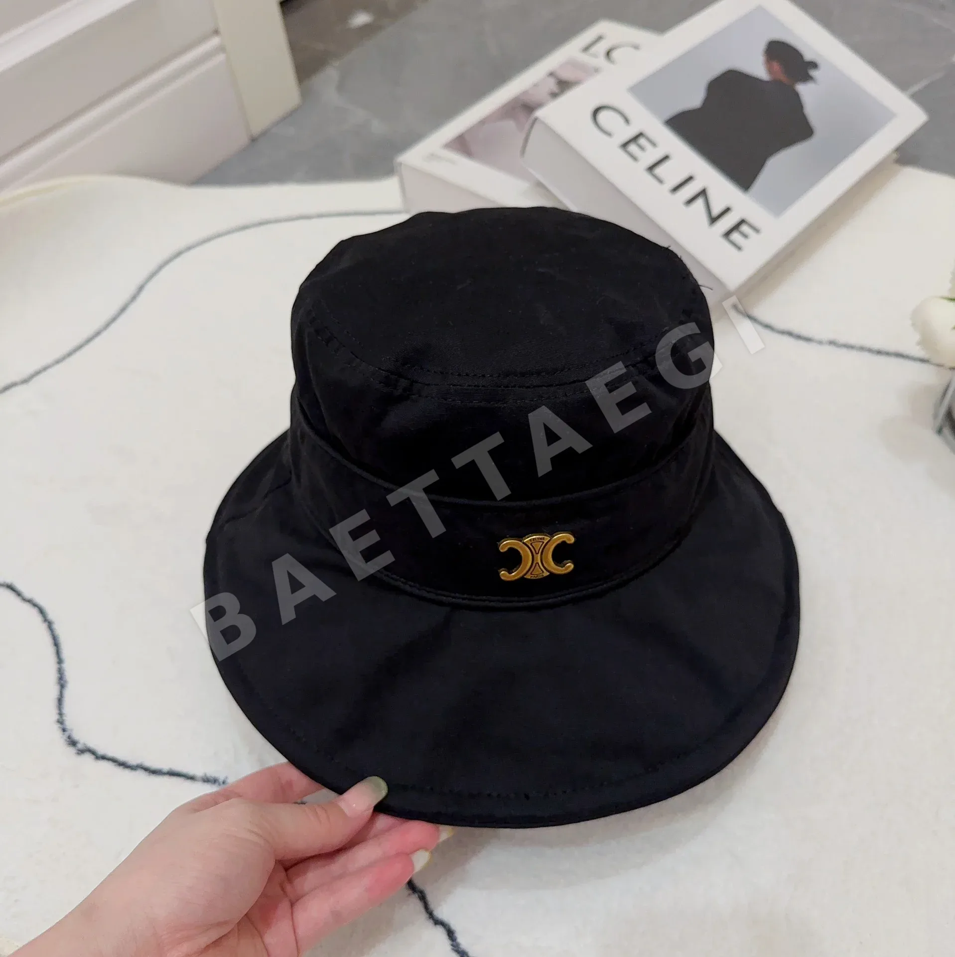 셀린느 기모 코튼 피셔맨 햇 모자 상세 이미지 9