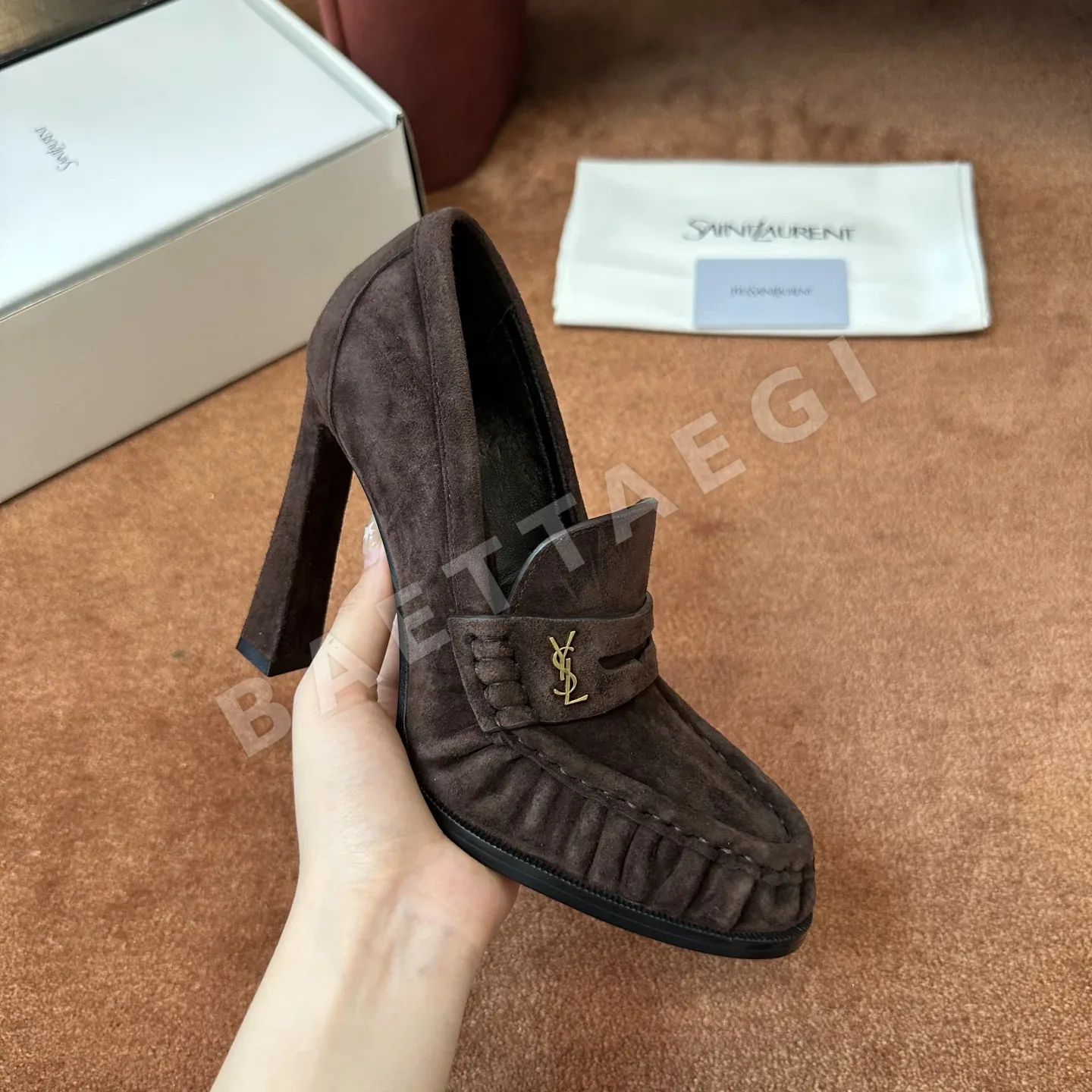생로랑 YSL 앞코 덮인 뮬 상세 이미지 3