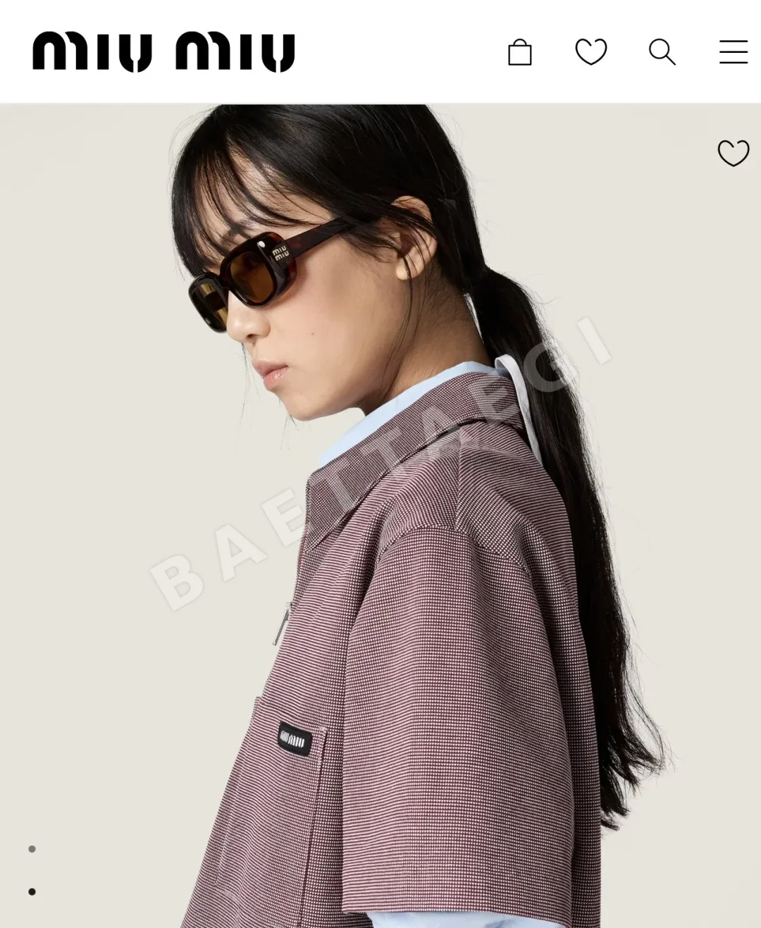 미우미우 MUB 13 S 선글라스 상세 이미지 6