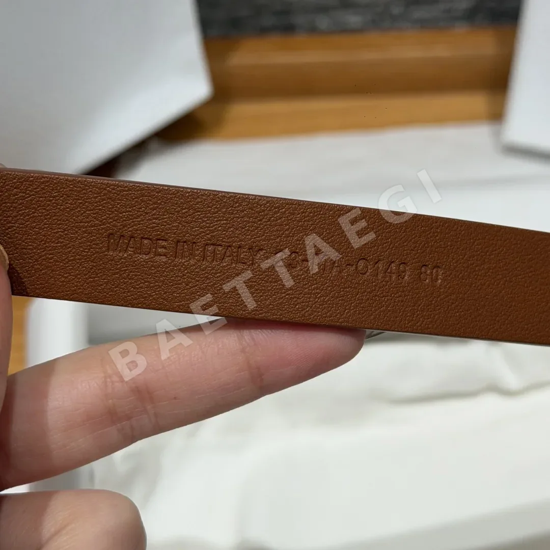 디올 몽테뉴 CD 버클 카프스킨 벨트 상세 이미지 6