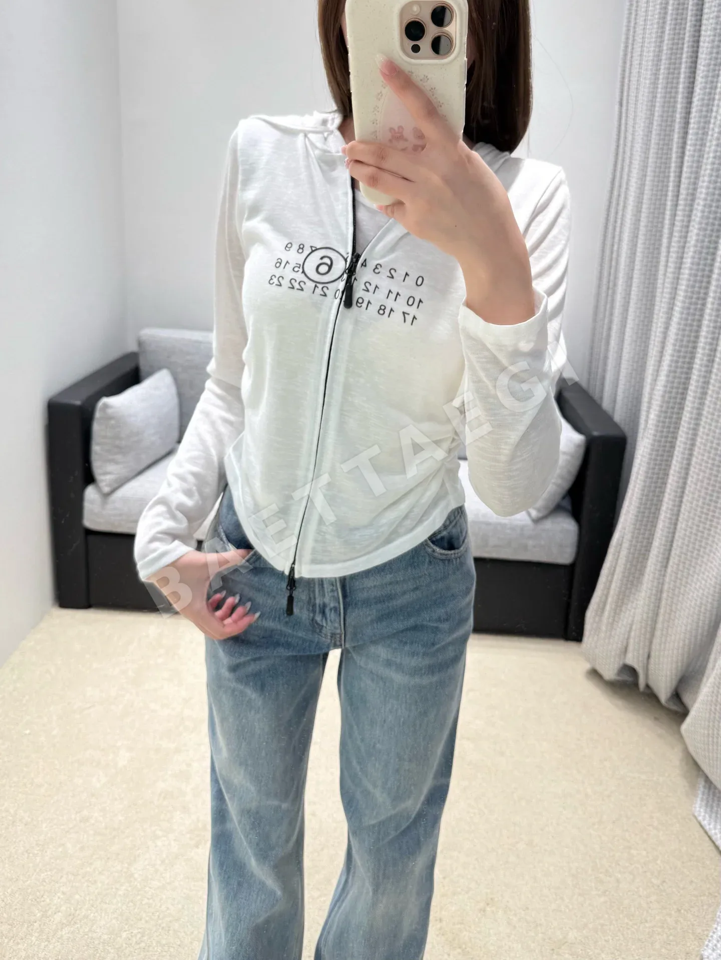 마르지엘라 후드 숏 가디건 상세 이미지 8