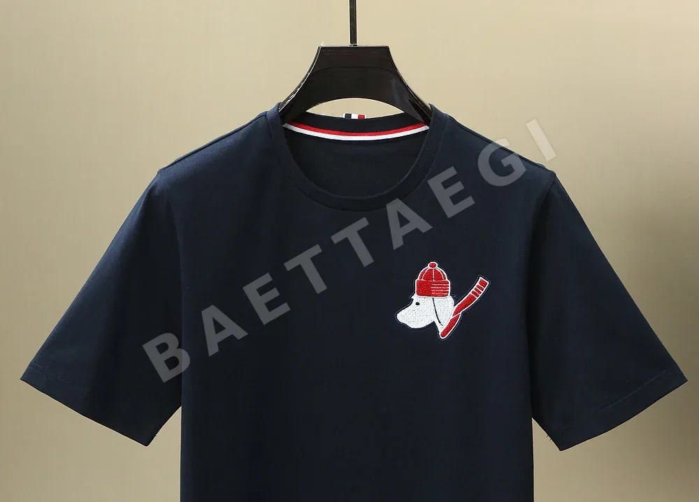 톰브라운 여성 강아지 자수 반팔 티셔츠 상세 이미지 6