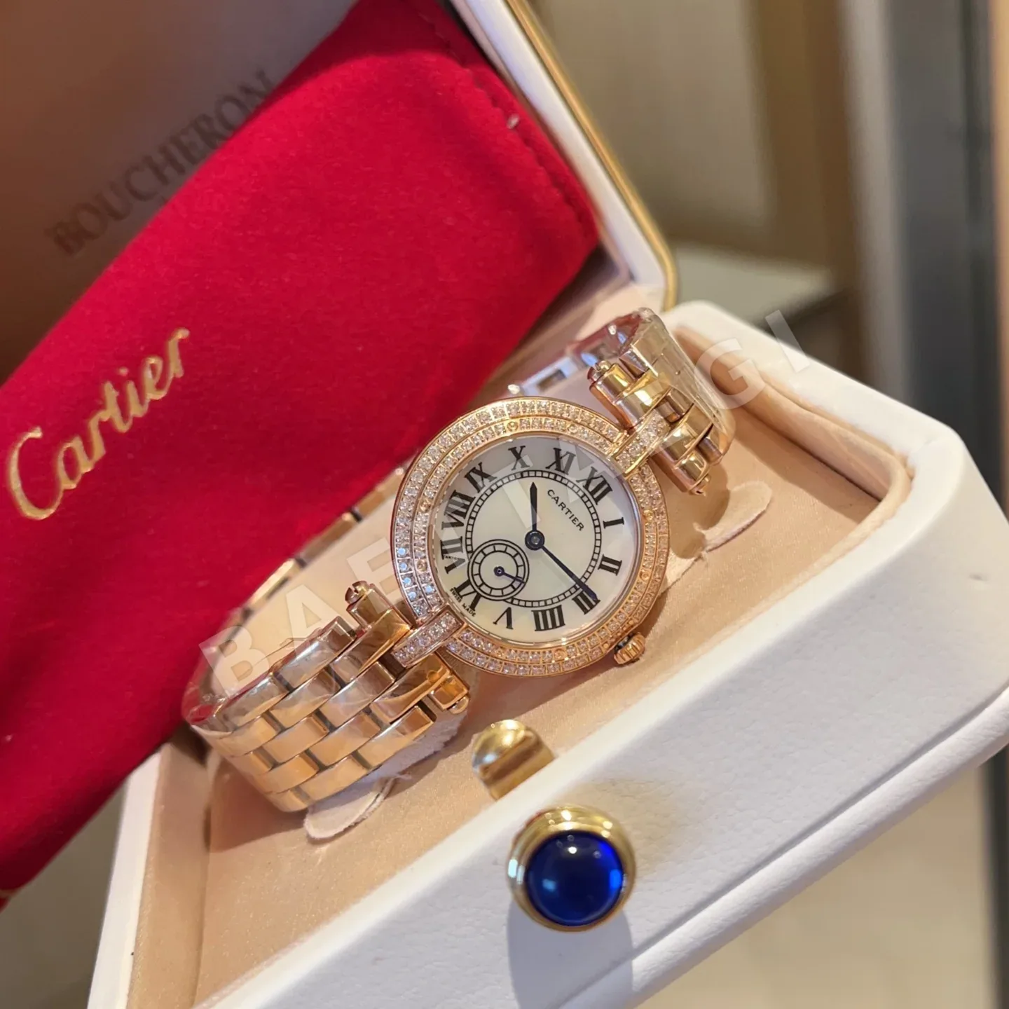 까르띠에 시계 사파이어 글라스 레플리카 42823 Cartier 상세 이미지 4