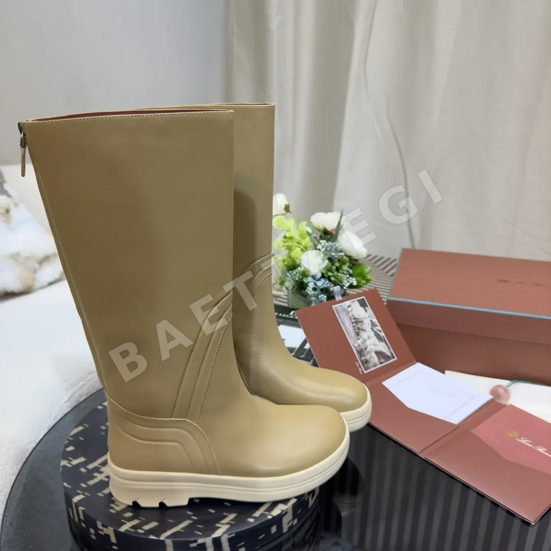 로로피아나 레이크사이드 카프스킨 미드카프 부츠 상세 이미지 8