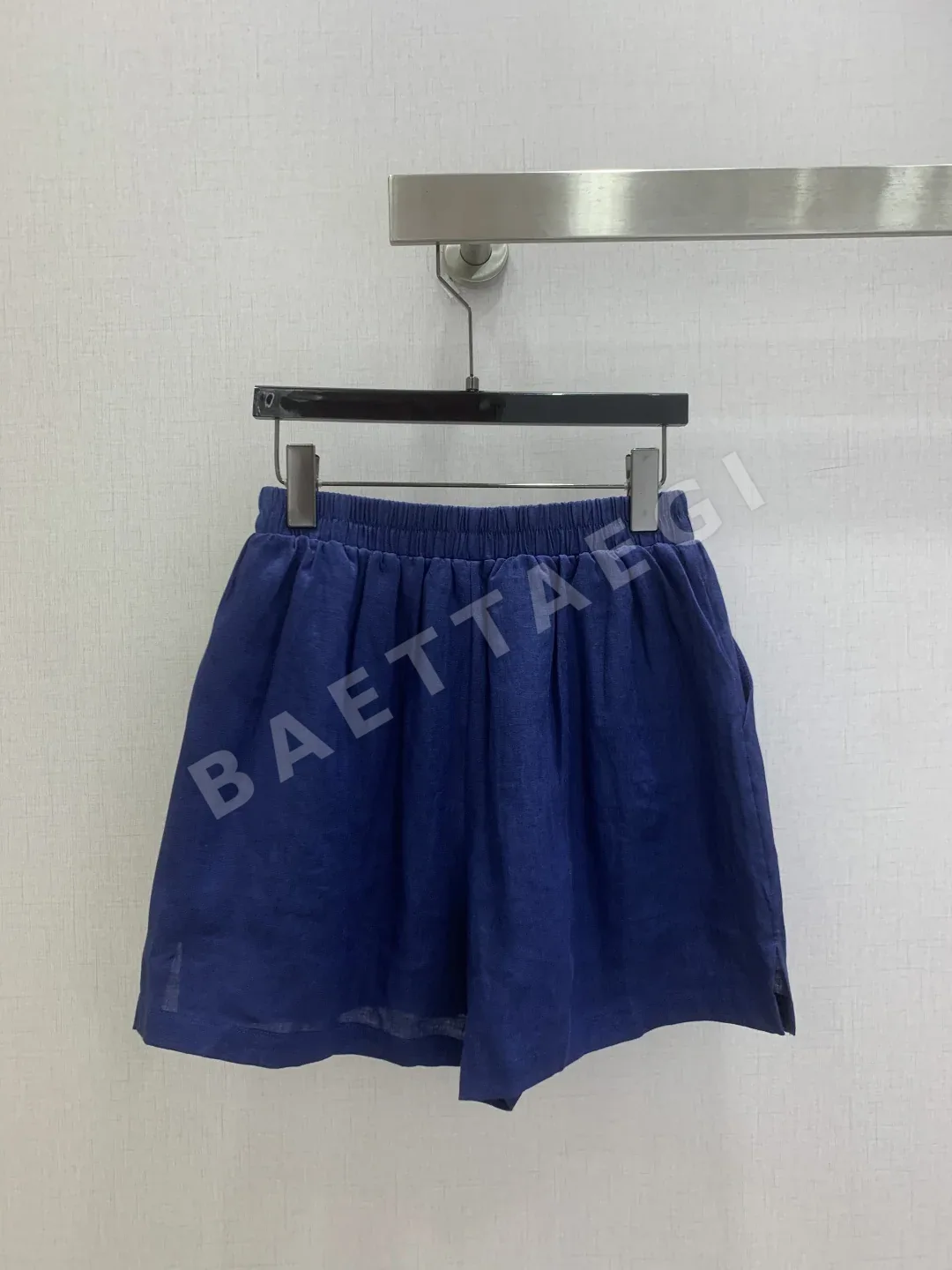 폴로 린넨 허리밴드 여성 반바지 상세 이미지 9