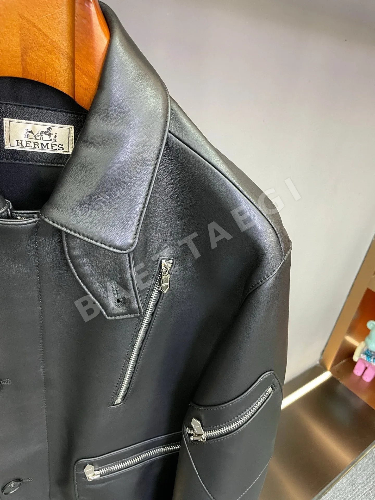 에르메스 램스킨 보머 자켓 남성용 상세 이미지 9