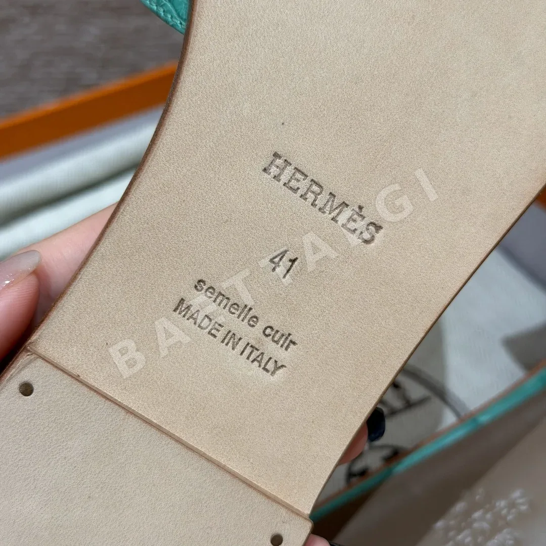 에르메스 오란 샌들 폴로사스 악어가죽 상세 이미지 7