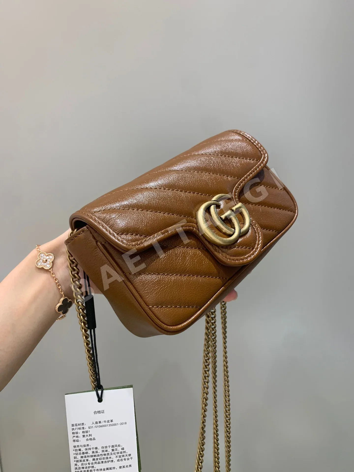 구찌 마몬트 카라멜 미니 숄더백 16.5CM476433 상세 이미지 8