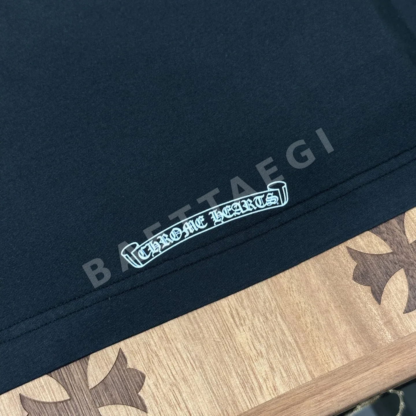 크롬하츠 남성 블랙 화이트 반팔 티셔츠 상세 이미지 6