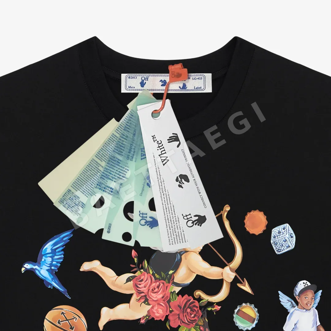 오프화이트 남성 반팔 상세 이미지 4