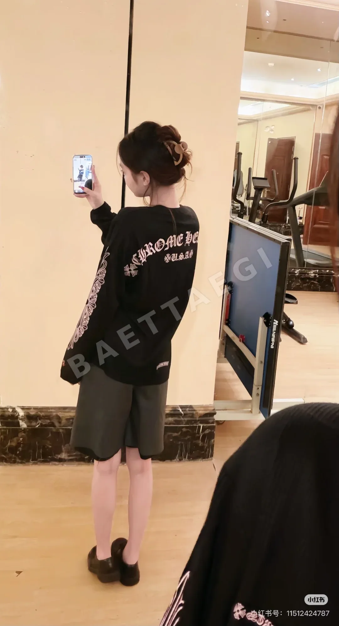 크롬하츠 말굽 꽃 루즈핏 긴팔 티셔츠 상세 이미지 6