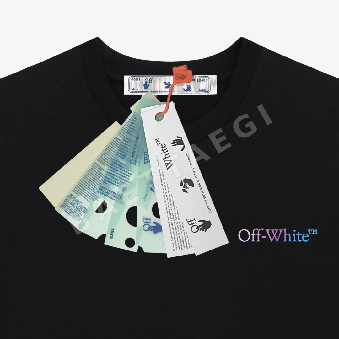 오프화이트 남성 반팔 상세 이미지 4