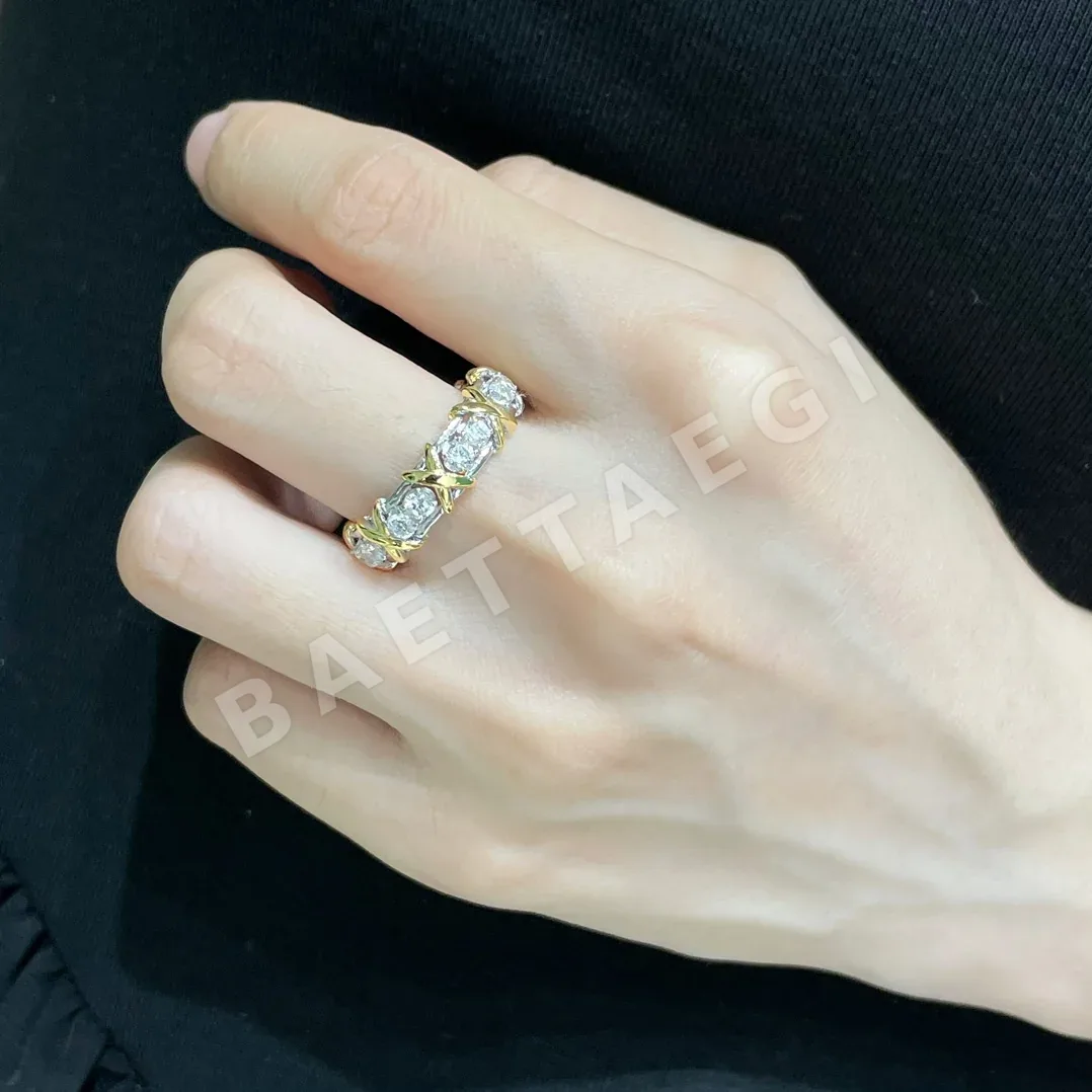 티파니 클래식 크로스 컬러 링 반지 71287