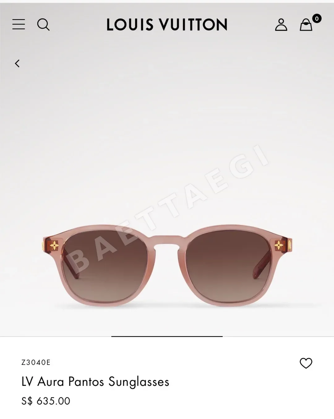 루이비통 선글라스 72900 Louis Vuitton Sunglasses 상세 이미지 2