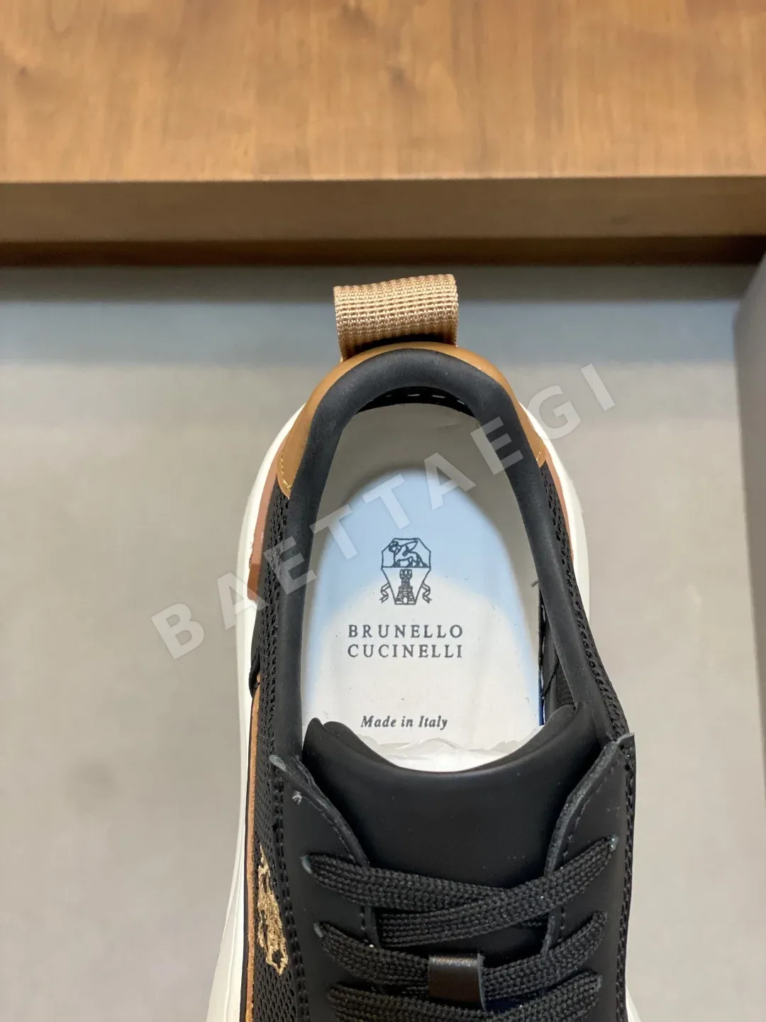브루넬로쿠치넬리 카시미어 스웨이드 남성 신발 상세 이미지 7