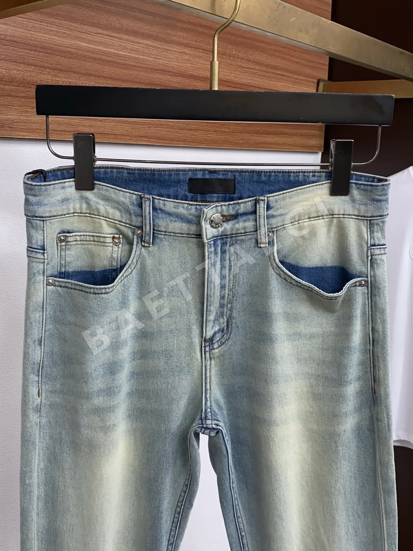 프라다 데님 청바지 남성 바지 상세 이미지 3