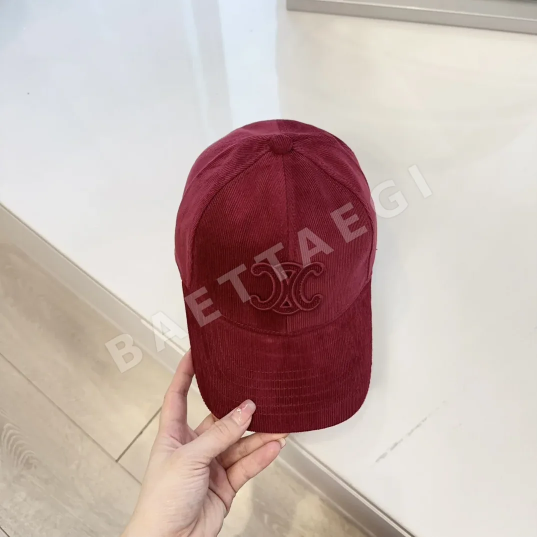 셀린느 개선문 자수 코듀로이 야구모자 상세 이미지 2