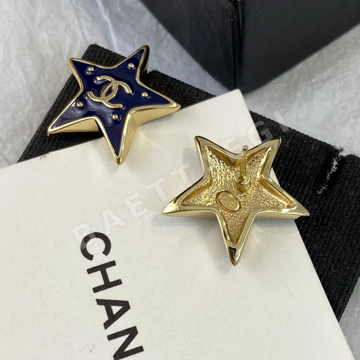샤넬 S 블루 오각성 귀걸이 상세 이미지 5