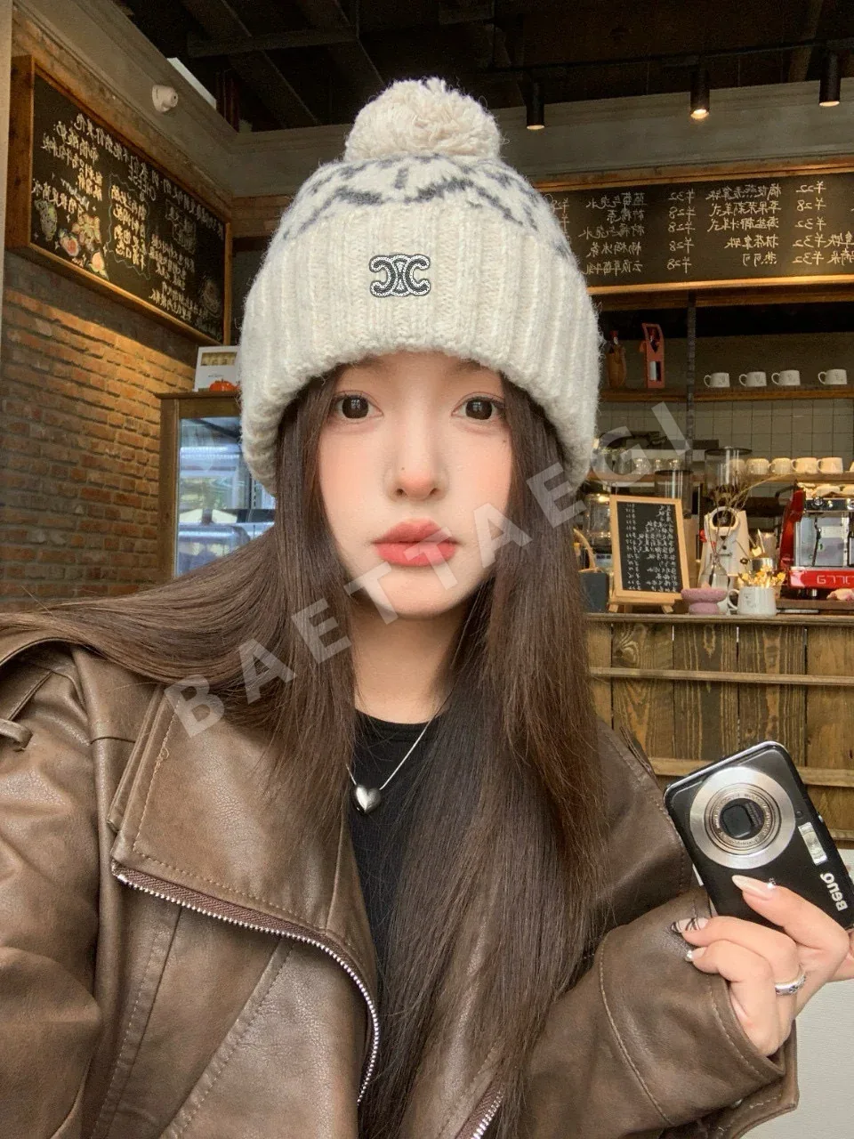 셀린느 니트 모자 상세 이미지 6